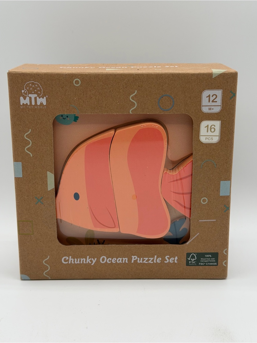 My Toy World Chunky Ocean Puzzle Set 16 Pieces - Brand New